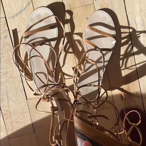 Zara Gladiator Sandals Sz 39 - Picture 4 of 8